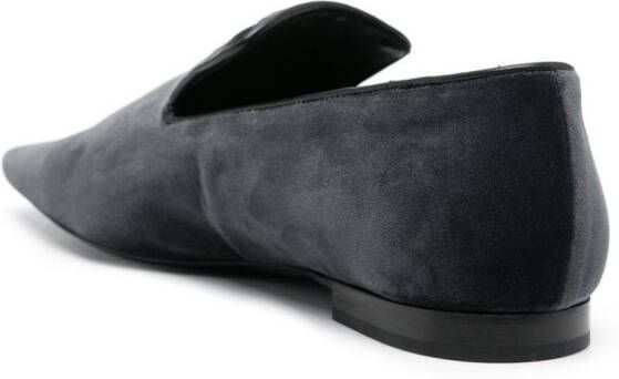 TOTEME The Venetian fluwelen loafers Grijs