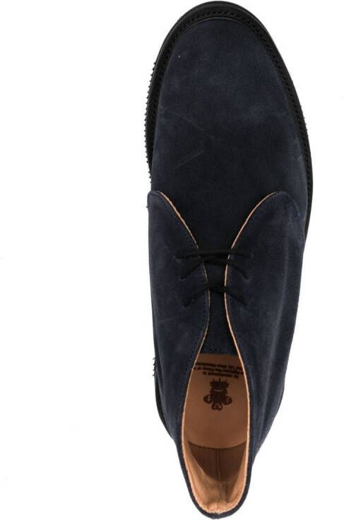 Tricker's Aldo Chukka suède enkellaarzen Blauw