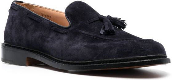 Tricker's Elton loafers met kwastje Blauw