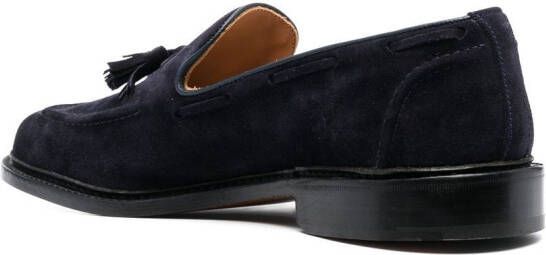 Tricker's Elton loafers met kwastje Blauw