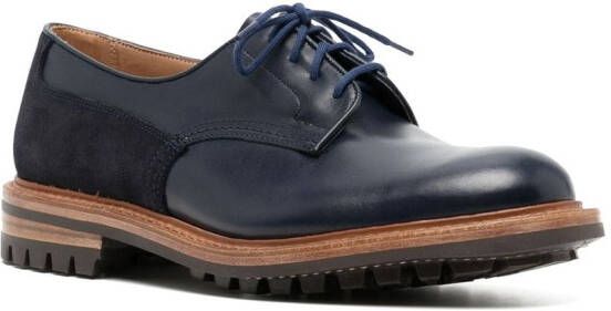 Tricker's Derby veterschoenen Blauw