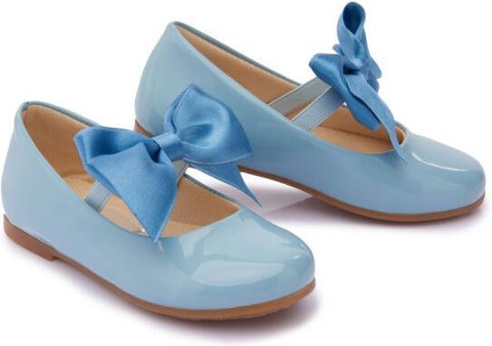 Tulleen Ballerina's met strikdetail Blauw