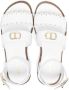 TWINSET Kids Oval T leren sandalen Wit - Thumbnail 3