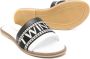 TWINSET Kids Sandalen met geborduurd logo Wit - Thumbnail 2