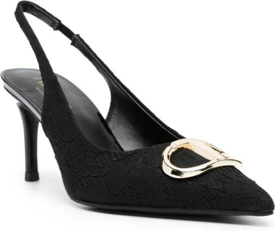 TWINSET Oval slingback pumps Zwart