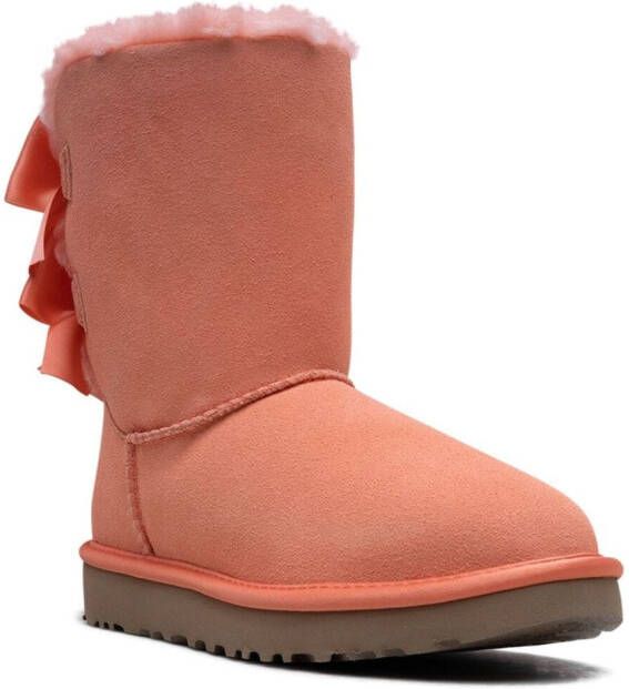 UGG Bailey Bow suède enkellaarzen Roze