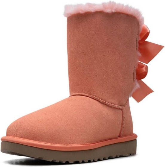 UGG Bailey Bow suède enkellaarzen Roze