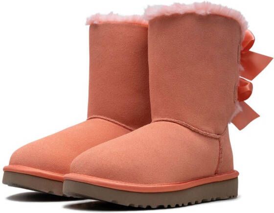 UGG Bailey Bow suède enkellaarzen Roze