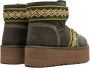 UGG Classic Mini II Braid enkellaarzen met plateauzool Groen - Thumbnail 3