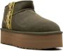 UGG Classic Ultra Mini gevlochten "Burnt Olive" laarzen met plateauzool Groen - Thumbnail 2