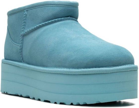 UGG Classic Ultra Mini laarzen met plateauzool Blauw