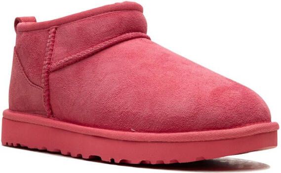 UGG Classic Ultra Mini suède laarzen Roze