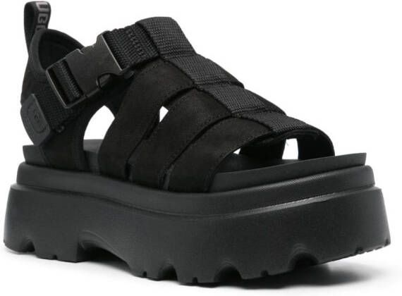 UGG Cora leren sandalen Zwart