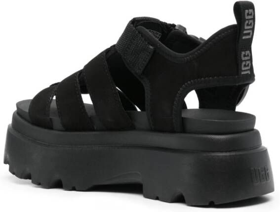 UGG Cora leren sandalen Zwart