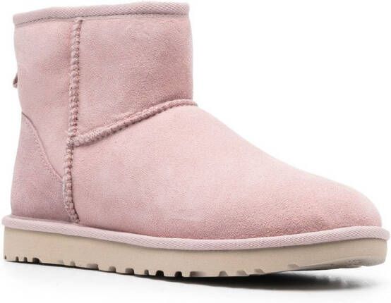 UGG Enkellaarzen gevoerd met bont Roze