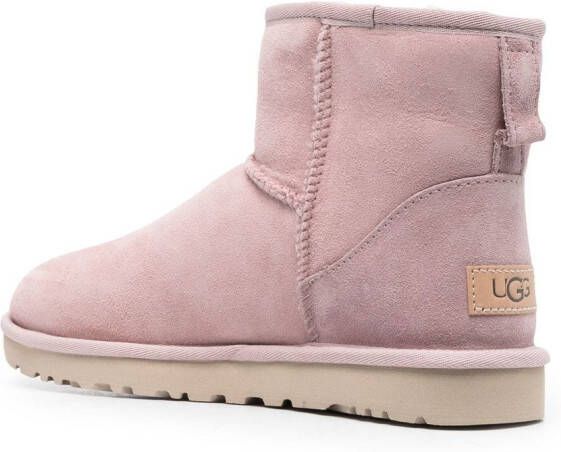 UGG Enkellaarzen gevoerd met bont Roze