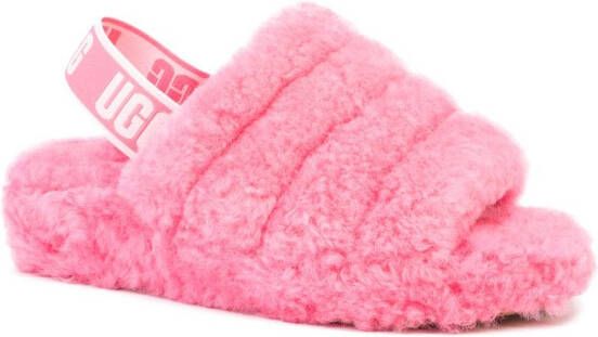 UGG Fluff Yeah slingback sandalen Roze