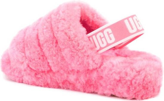 UGG Fluff Yeah slingback sandalen Roze