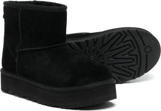 UGG Kids Enkellaarzen met ronde neus Zwart