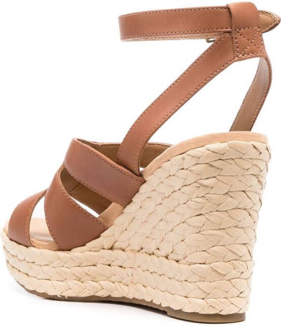 UGG Sandalen met sleehak Bruin