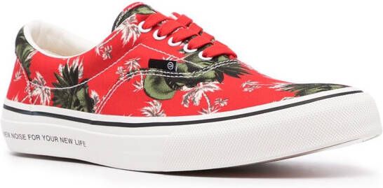 Undercover Sneakers met palmboomprint Rood