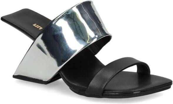 United Nude Loop metallic muiltjes Zwart