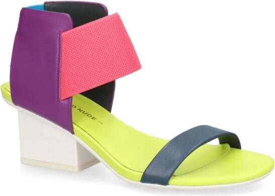 United Nude Raila sandalen met colourblocking Blauw