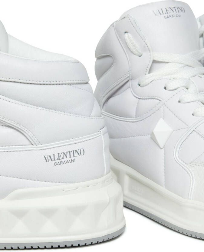 Valentino Garavani One Stud high-top sneakers Wit