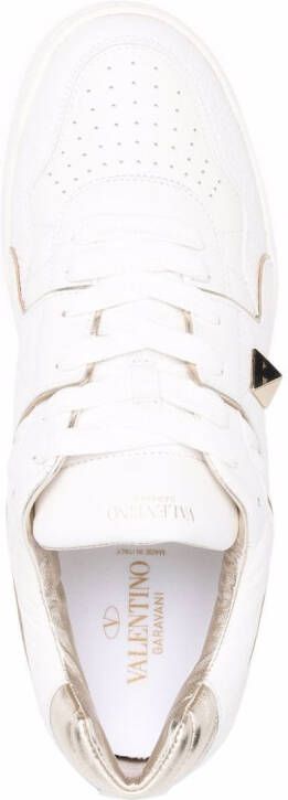 Valentino Garavani One Stud XL leren sneakers Wit