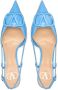 Valentino Garavani Pumps met logo Blauw - Thumbnail 4