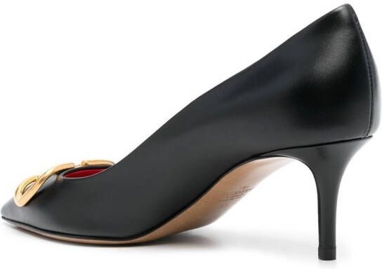 Valentino Garavani Pumps met logoplakkaat Zwart