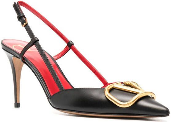 Valentino Garavani Pumps met puntige neus Zwart