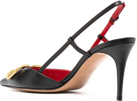 Valentino Garavani Pumps met puntige neus Zwart