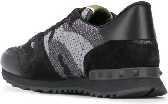 Valentino Garavani Rockrunner sneakers met camouflageprint Zwart