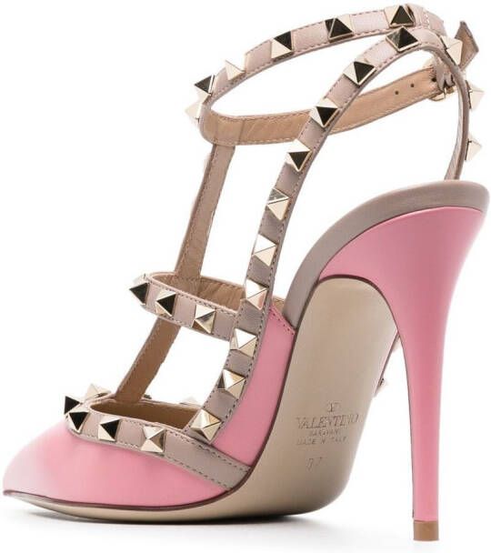 Valentino Garavani Rockstud pumps Roze