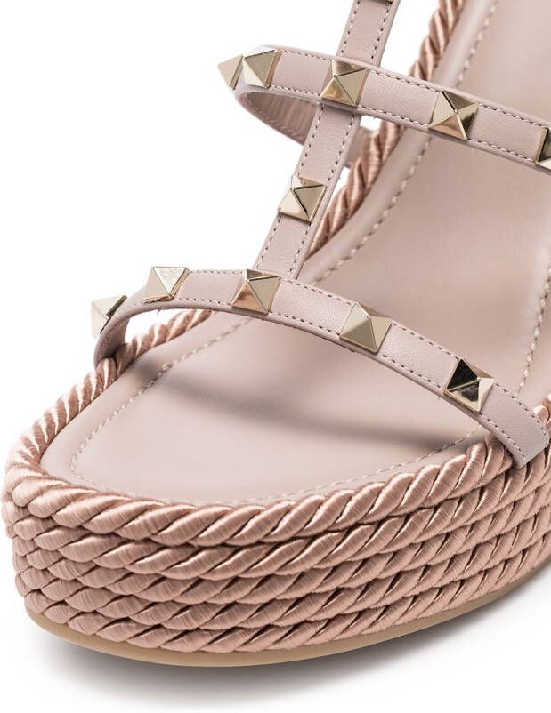 Valentino Garavani Rockstud 120 leren sleehakken Roze