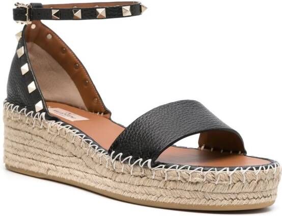 Valentino Garavani Rockstud espadrilles Zwart