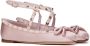 Valentino Garavani Rockstud ballerina's met bandje Roze - Thumbnail 2