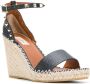 Valentino Garavani Rockstud espadrille sandalen Zwart - Thumbnail 3