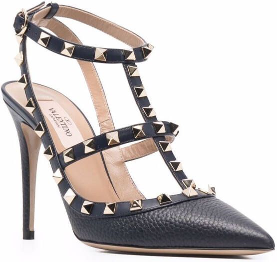 Valentino Garavani Rockstud gekooide pumps Blauw