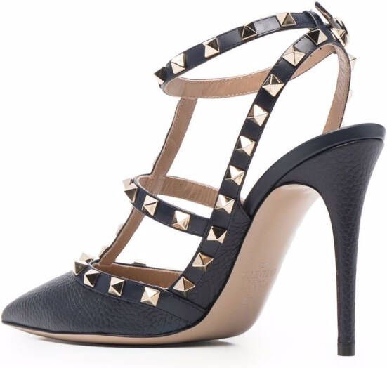 Valentino Garavani Rockstud gekooide pumps Blauw