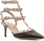 Valentino Garavani Rockstud gekooide pumps Bruin - Thumbnail 2