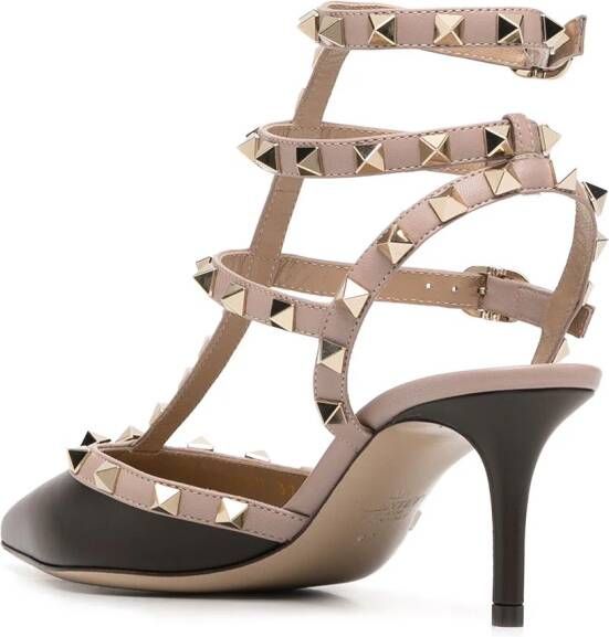 Valentino Garavani Rockstud gekooide pumps Bruin