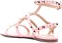 Valentino Garavani Rockstud leren sandalen Roze - Thumbnail 3