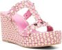 Valentino Garavani Rockstud leren muiltjes Roze - Thumbnail 2