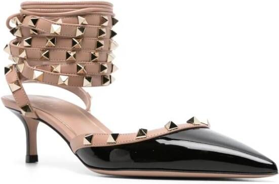 Valentino Garavani Rockstud leren pumps Zwart