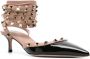 Valentino Garavani Rockstud leren pumps Zwart - Thumbnail 2