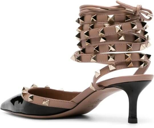 Valentino Garavani Rockstud leren pumps Zwart