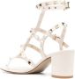 Valentino Garavani Rockstud leren sandalen Beige - Thumbnail 3