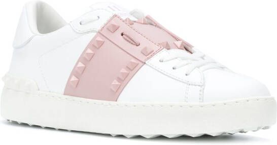 Valentino Garavani Rockstud leren sneakers Wit